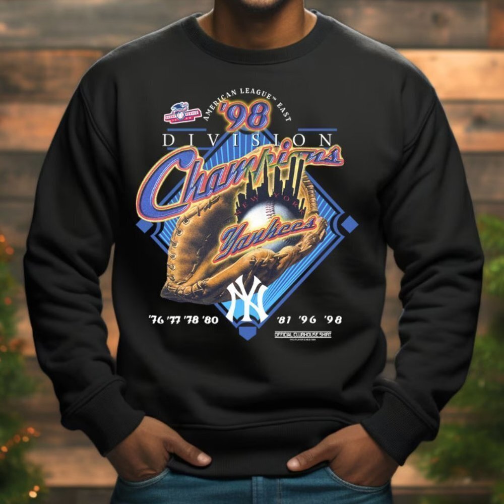 Retro 1998 New York Yankees Baseball Sweatshirt